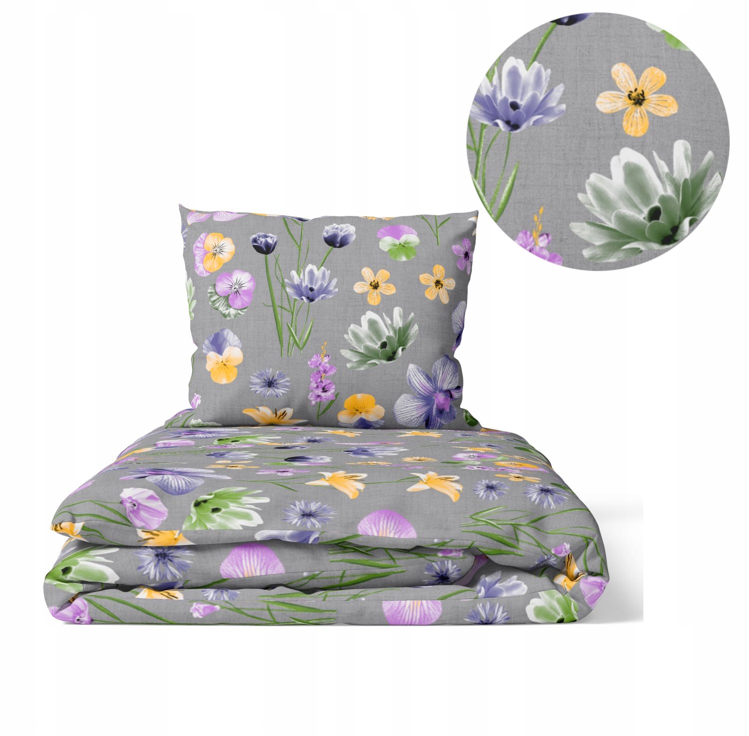Beddengoed Set 160x200cm 100% Katoen met 2 Kussenslopen 70x80cm