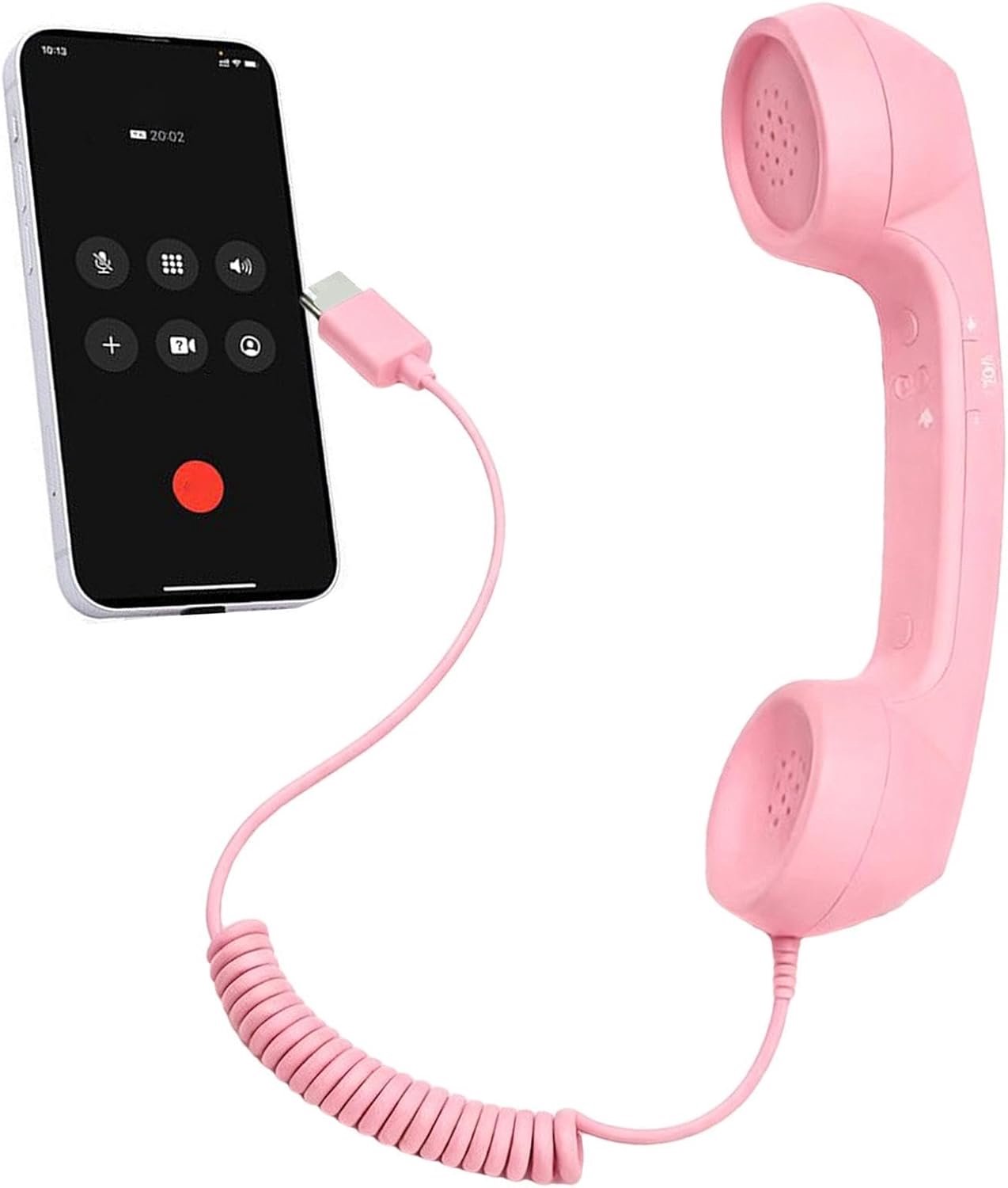 Telefoonhoorn, Retro handset voor mobiele telefoon Type-C bekabelde