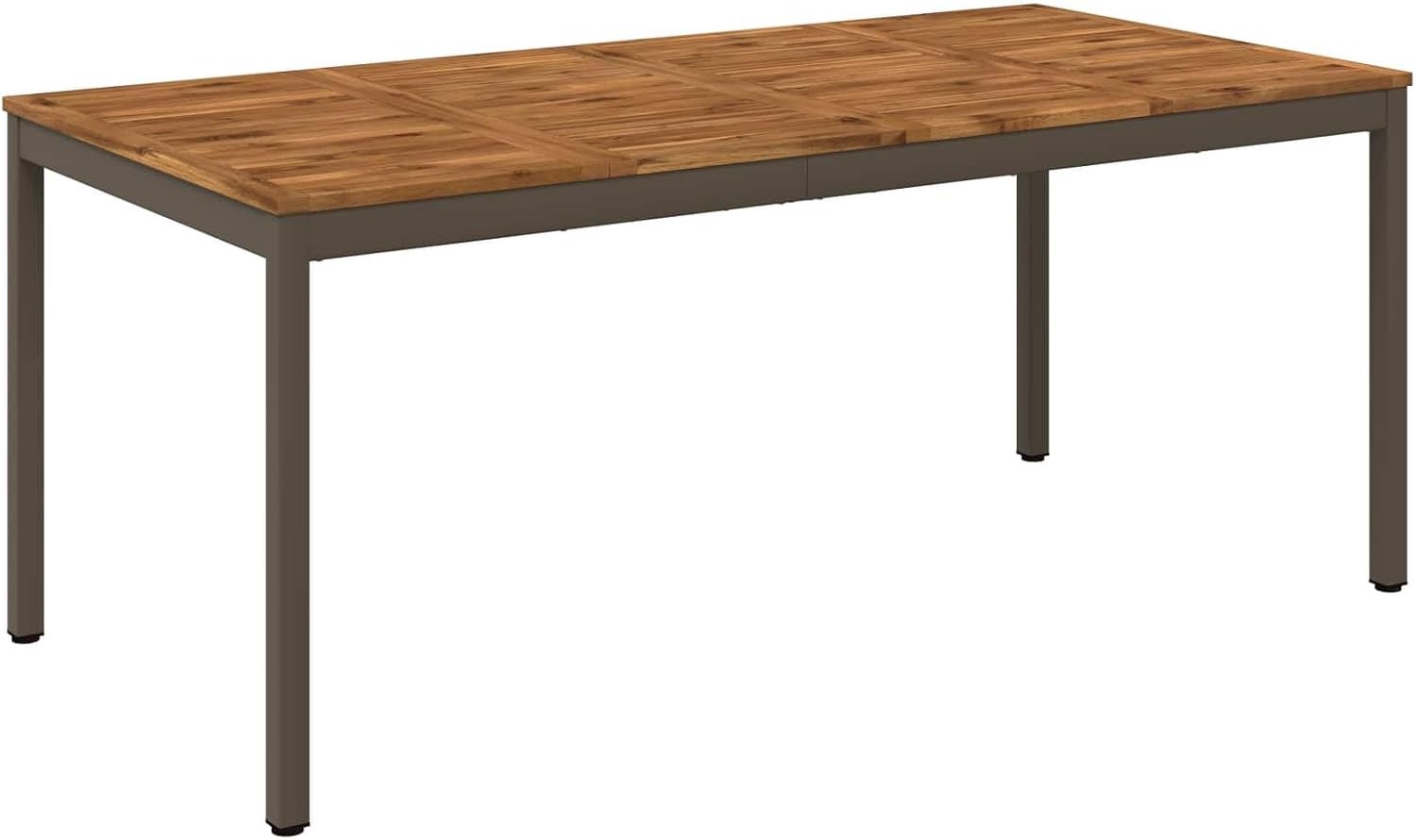 Acaciahout 180 x 88,5 x 75 cm met stalen poten
