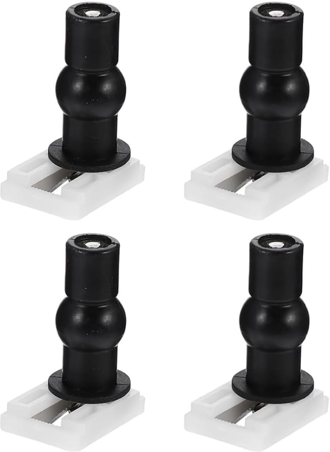 4 stuks wc-brilbevestigingen, accessoires voor wc-bril. Bevestigingsschroef voor wc-bril, bevestigingsschroeven voor wc-bril, rubberen bevestiging voor bevestiging van wc-bril
