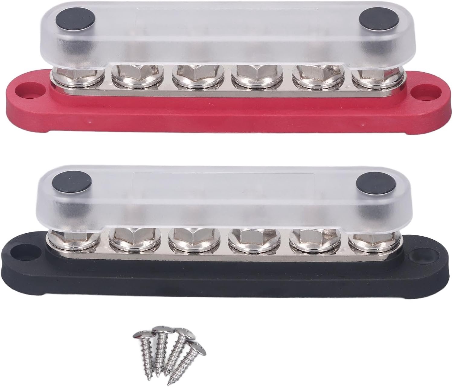 150A 2 Stuks Marine Power Distributie Blok Met Cover M6 Terminal 300VAC 48VDC Voor Automotive Auto Rv Boot