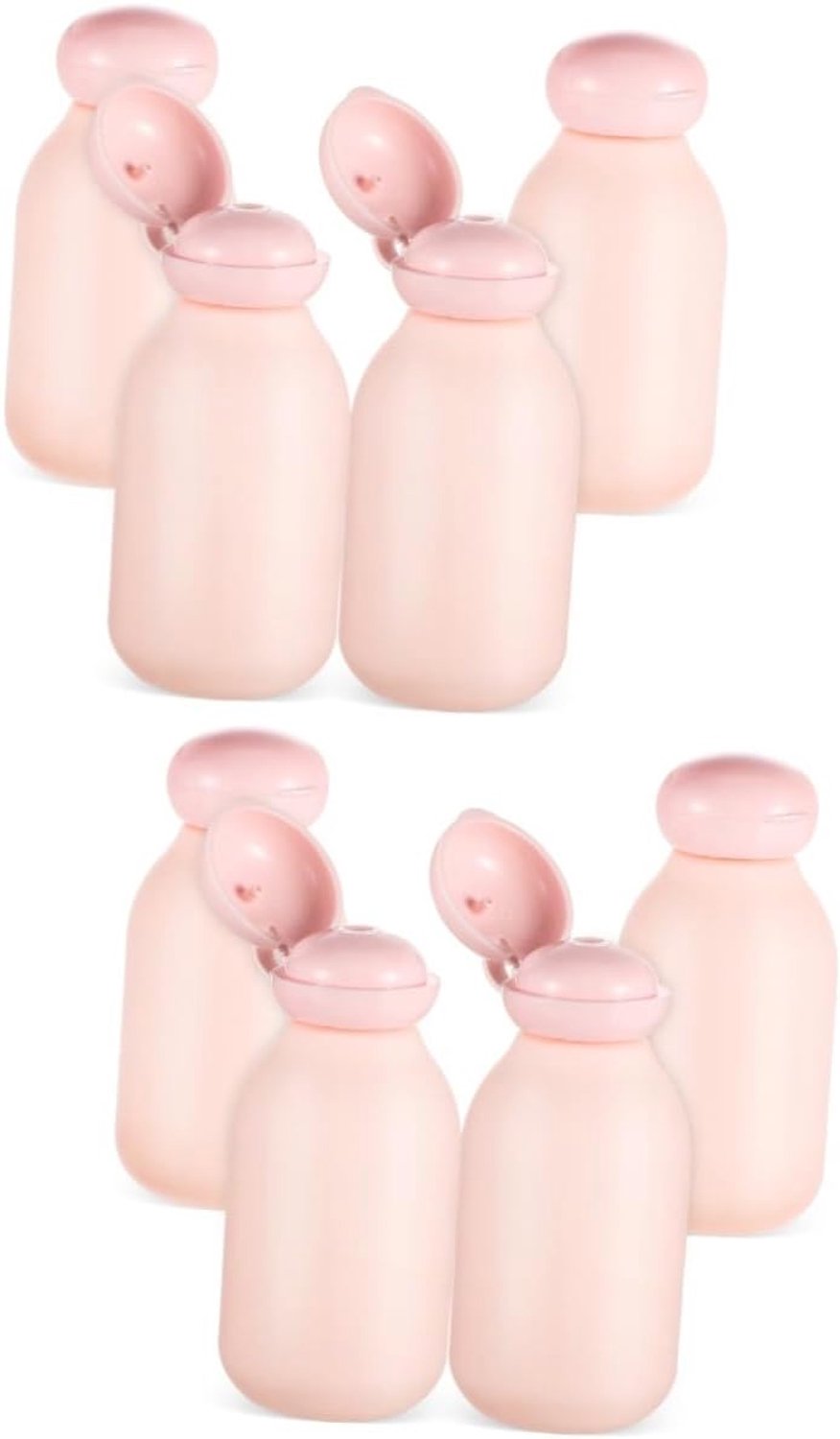 2 Sets Hervulbare Toiletflessen Reisformaat Knijpflessen - Bovenkant Voor Gemakkelijke Toegang En Lekdicht - 4 Stuks * 2
