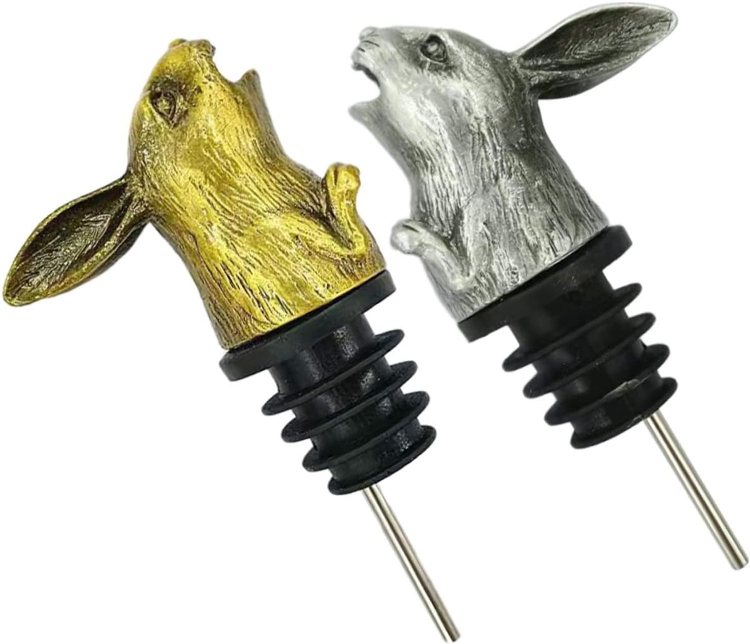 Wijnschenkers Rvs Bunny Hoofd Pourer Voor Wijnflessen Voor Pasen Feestjes Multifunctioneel Gemakkelijk Te Reinigen