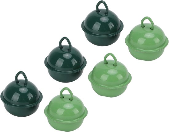 20 Stuks Jingle Bells in Legergroen en Donkergroen, Perfect Cadeau voor Kerstmis, Kleine Knutselklokken voor Doe-het-zelf-handwerk, Verpakking, Vakantiedecoratie — afbeelding 5