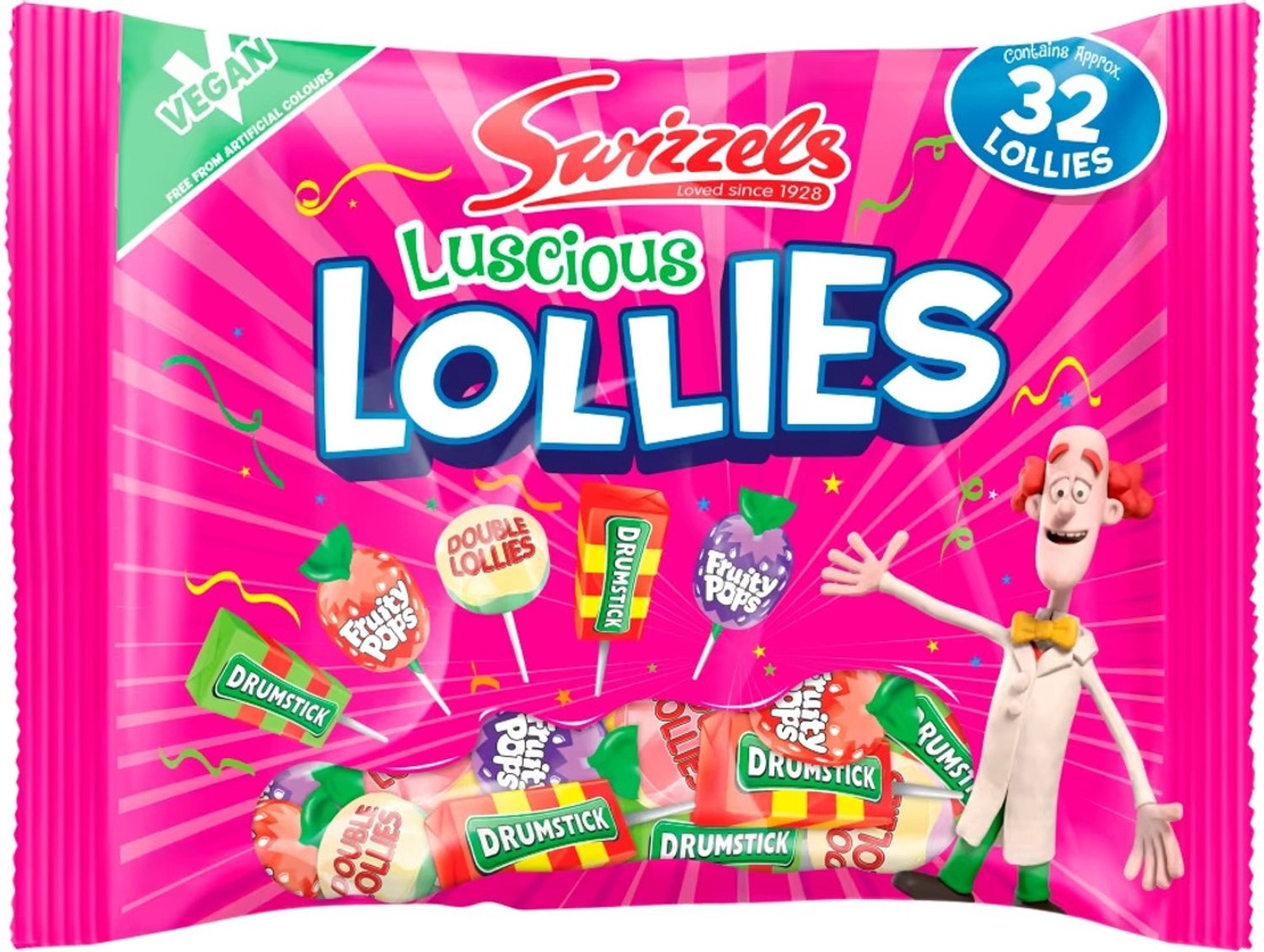 Swizzels Matlow Luscious Lollies - Engels hard snoep - Uitdeeldoos - 10 x 354 g