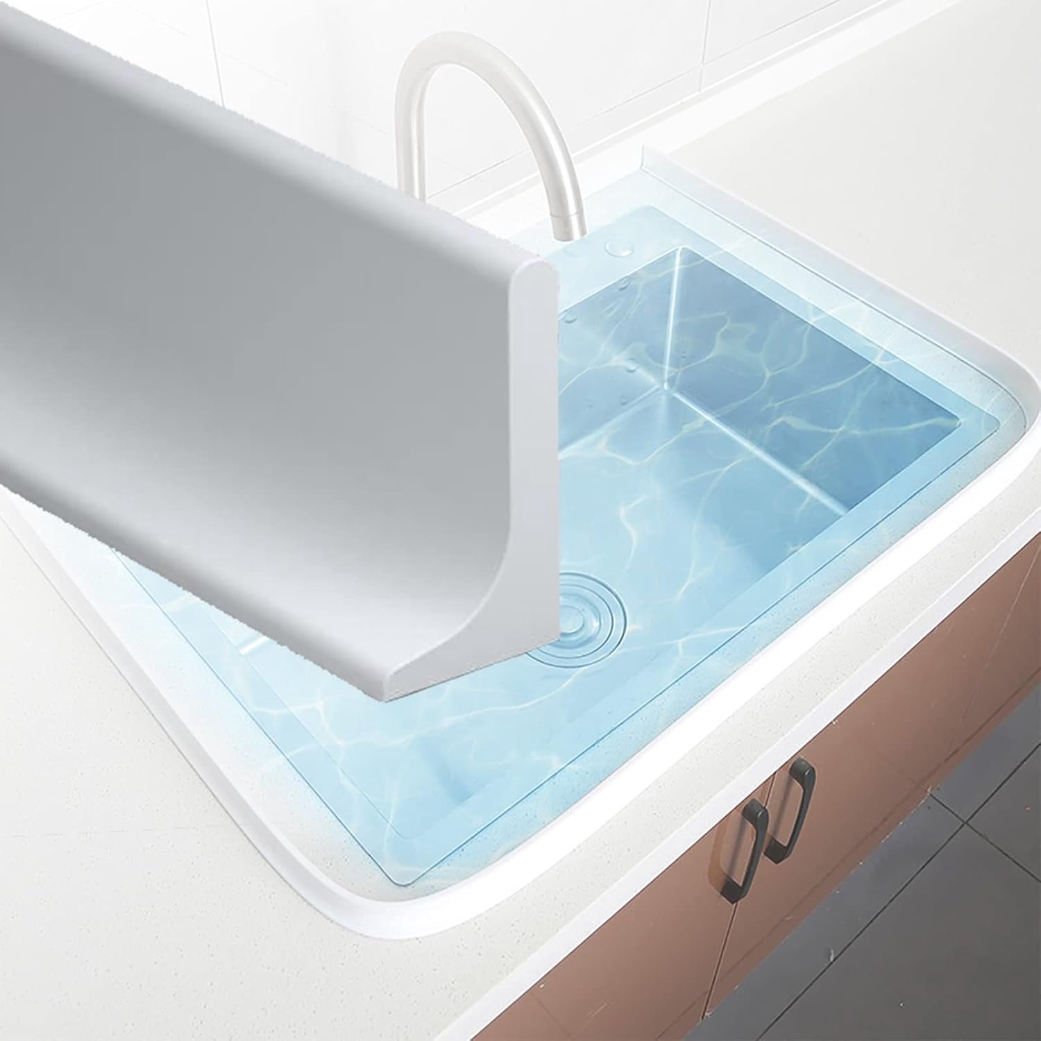 Douche Drempel Waterbarrière,Douchebarrière Drempel,Vloerafdichtingstrook,For Aanrecht,Douche,Keuken (Maat : 80cm/31.5in)
