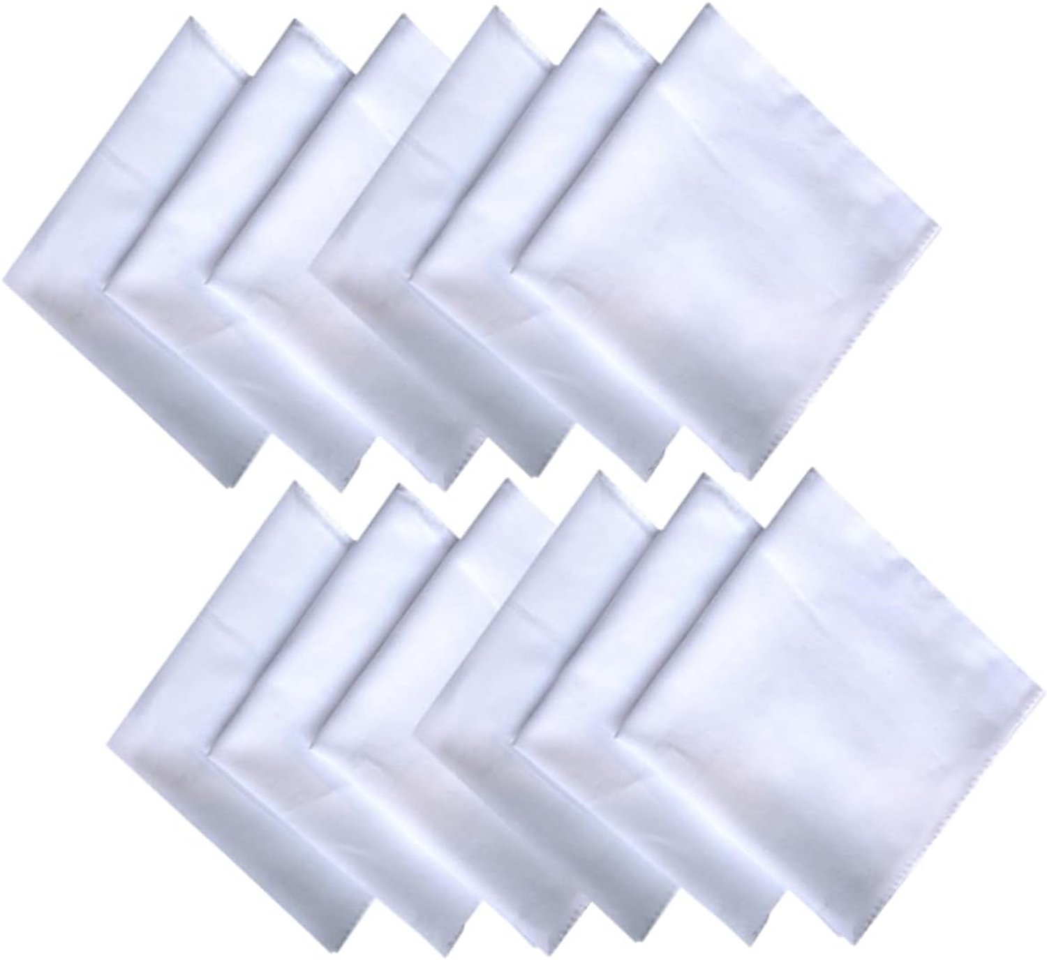 12 Stuks vierkante handdoek om te schilderen katoenen zakdoek schilderij handdoek tie-dye schilderdoek wit