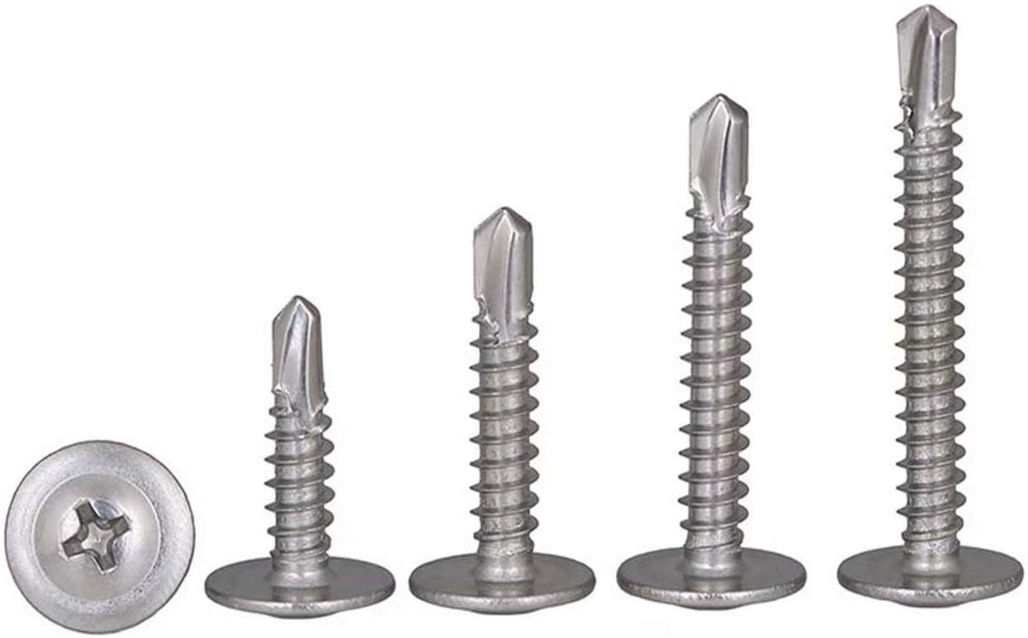 Zelfborende schroeven Plaatwerk schroeven M4.2×13mm,20 pcs