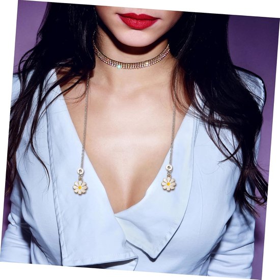 Jojofuny Oordopjes Bevestigingskoord Oordopjes Verloren Ketting Roestvrij Staal Bloemenketting Decoratieve Veilige — afbeelding 4