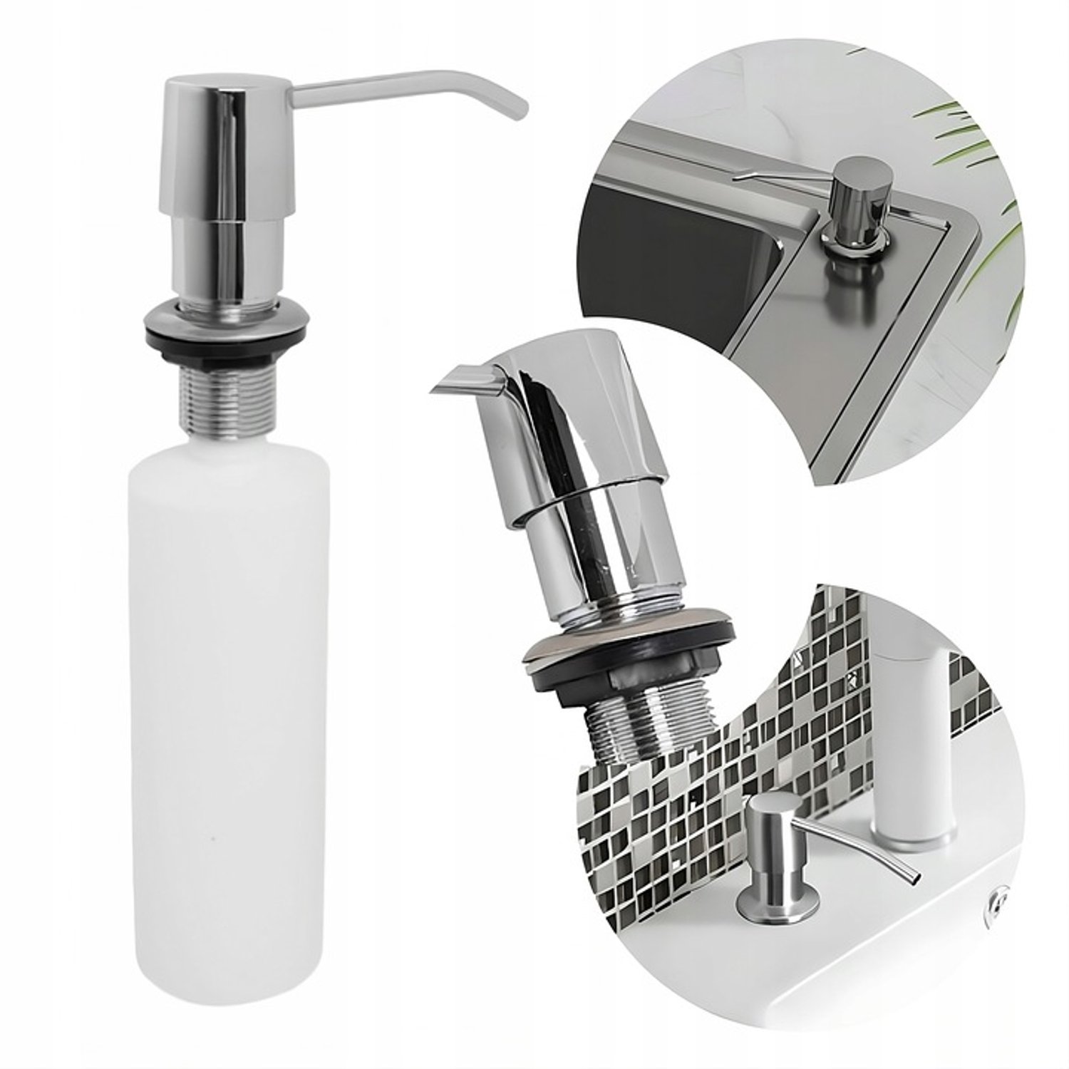 Chromen Zeepdispenser 250ml voor Keuken en Badkamer