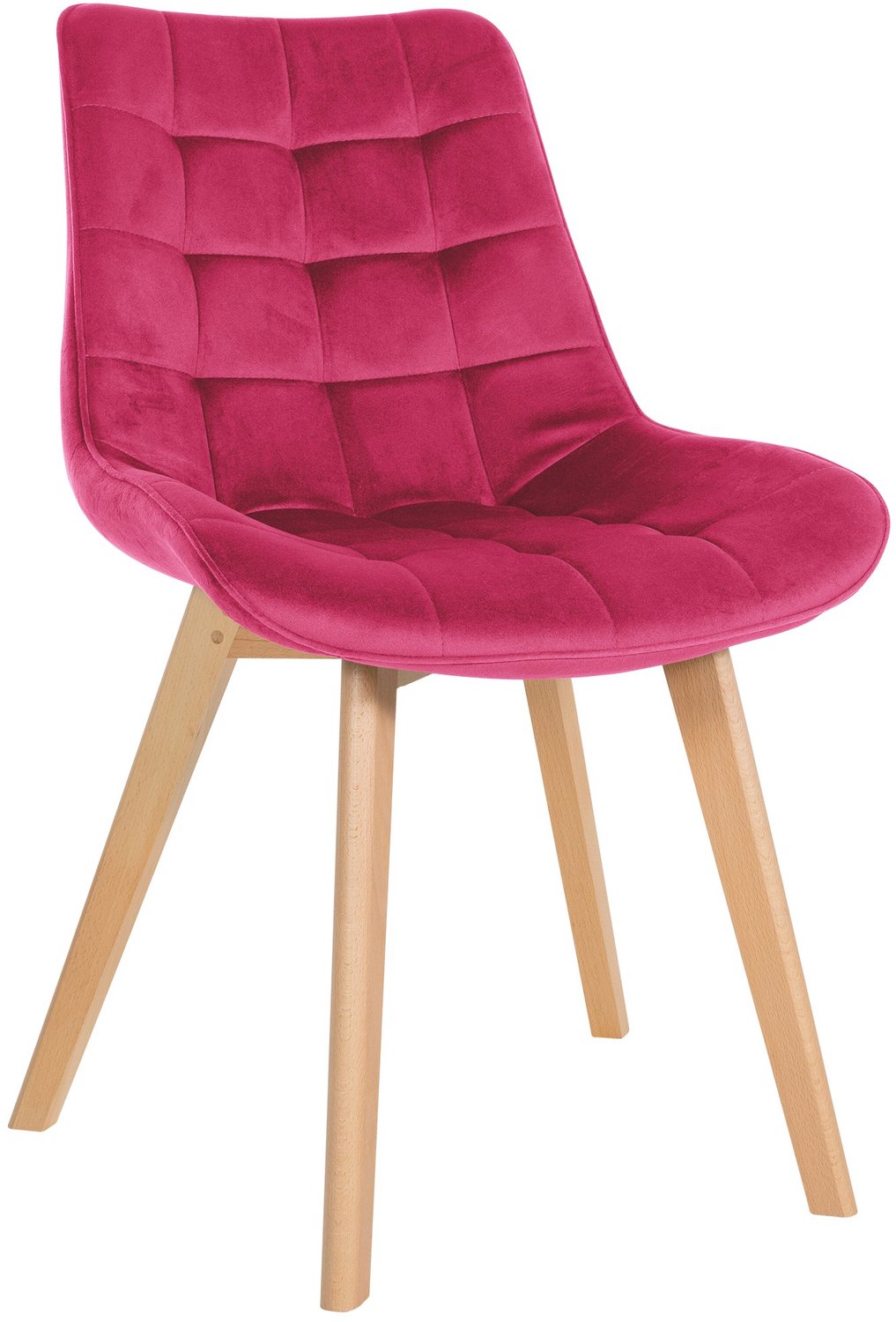 Luxe Comfort Eetkamerstoel - Fluweel - Rood
