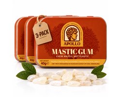 Ultieme Mastic Bundel 3x40g – 100% Natuurlijk - Plasticvrij - Kaaklijn Trainer - Harde Kauwgom uit Chios - Suikervrij - Kaaktrainer - Halal