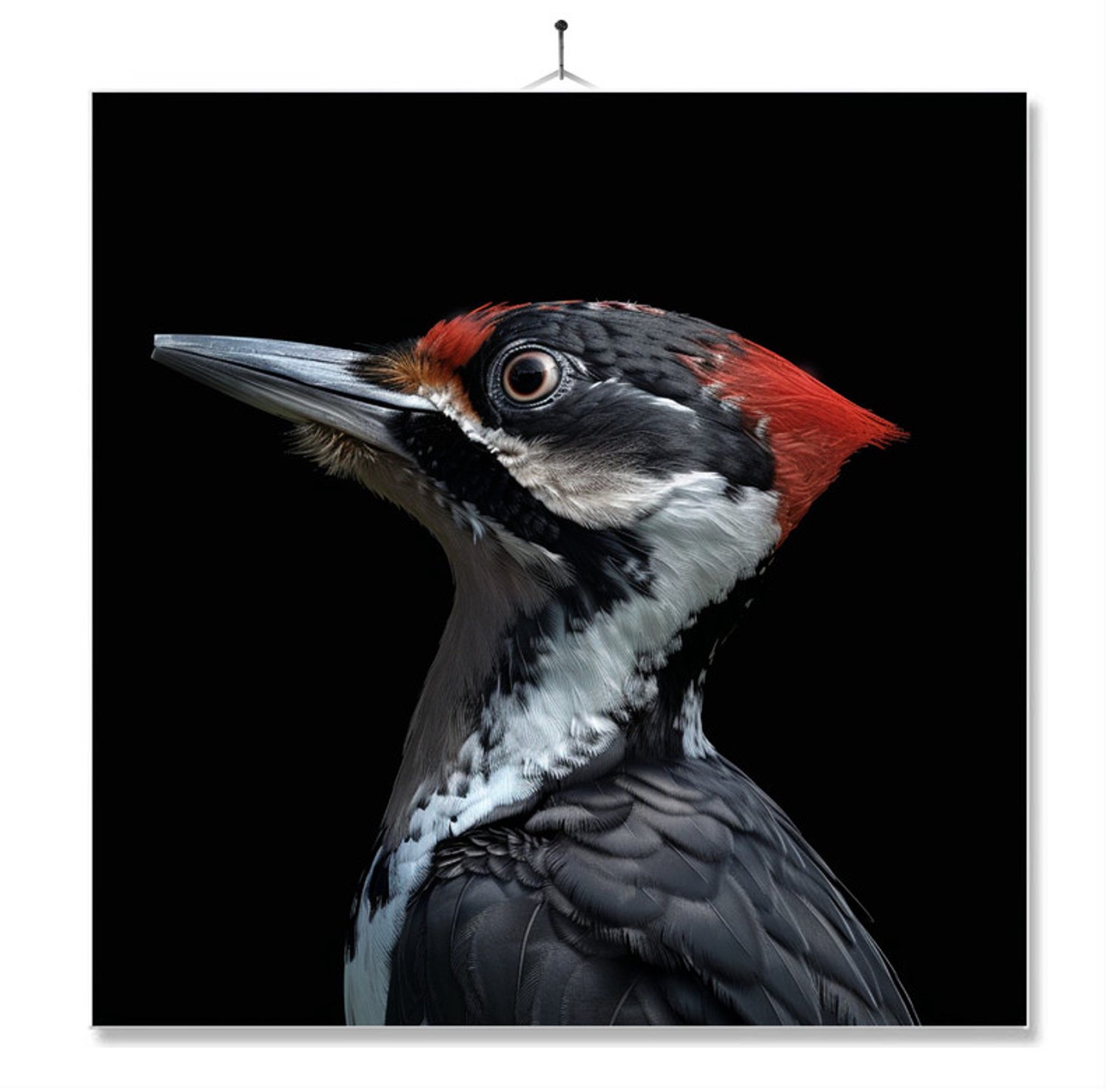 MC Living Tegel Met Opdruk | Geschenk | Dier | Closeup | Woodpecker Ontwerp 2