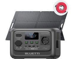 BLUETTI Elite 30 V2 met PV100 - 288Wh 600W - Draagbaar Powerstation met 100W Zonnepaneel - LiFePO₄ - Thuis - Camping - Wandelen - Outdoor