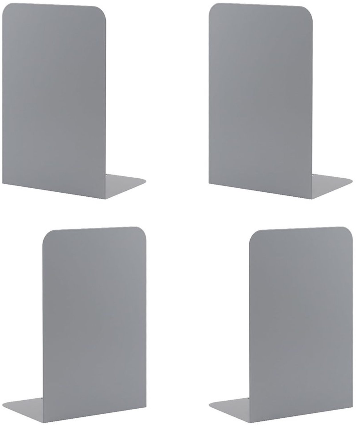 Set van 2 Decoratieve Metalen Boeksteunen met Antislip Pads