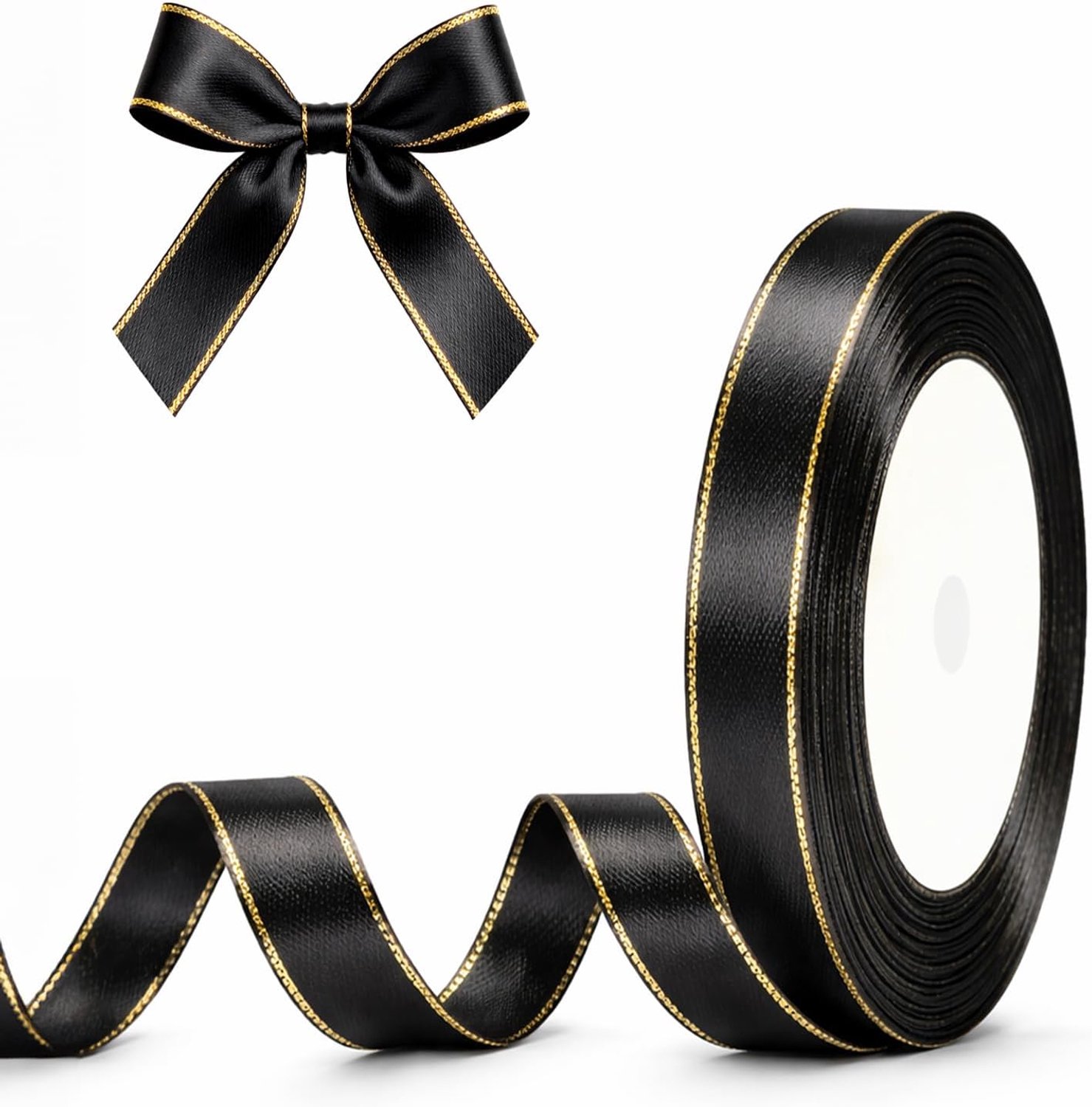 Satijnen lint 10 mm: 22 meter lint voor versiering en cadeaus