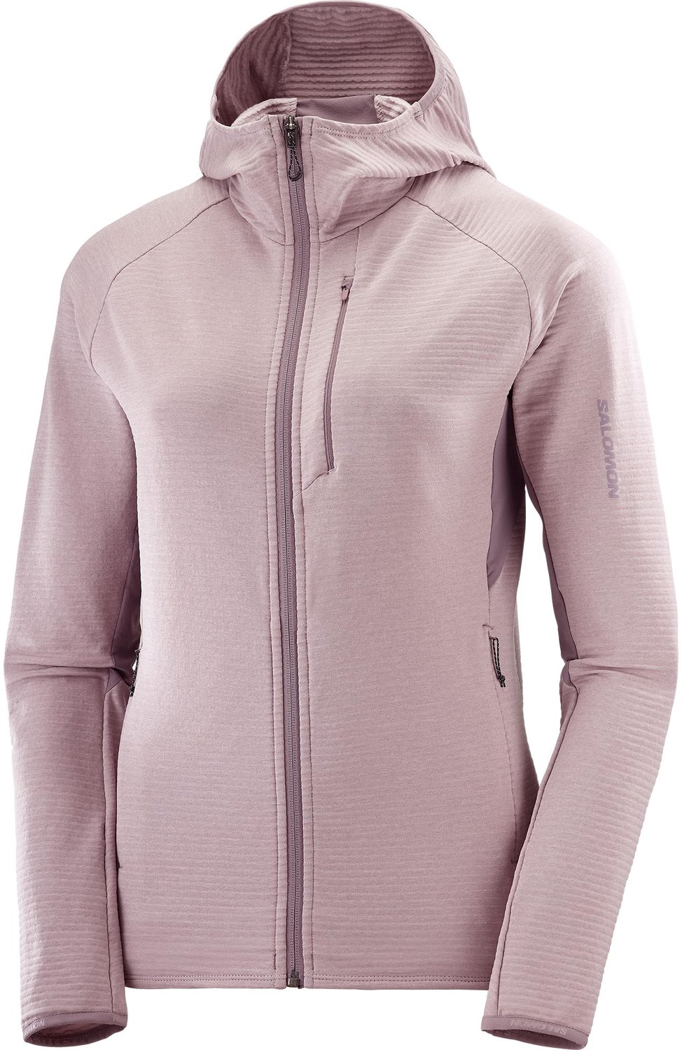 Salomon Essential Lightwarm Dames Hoodie Kwartel / Moonscape
