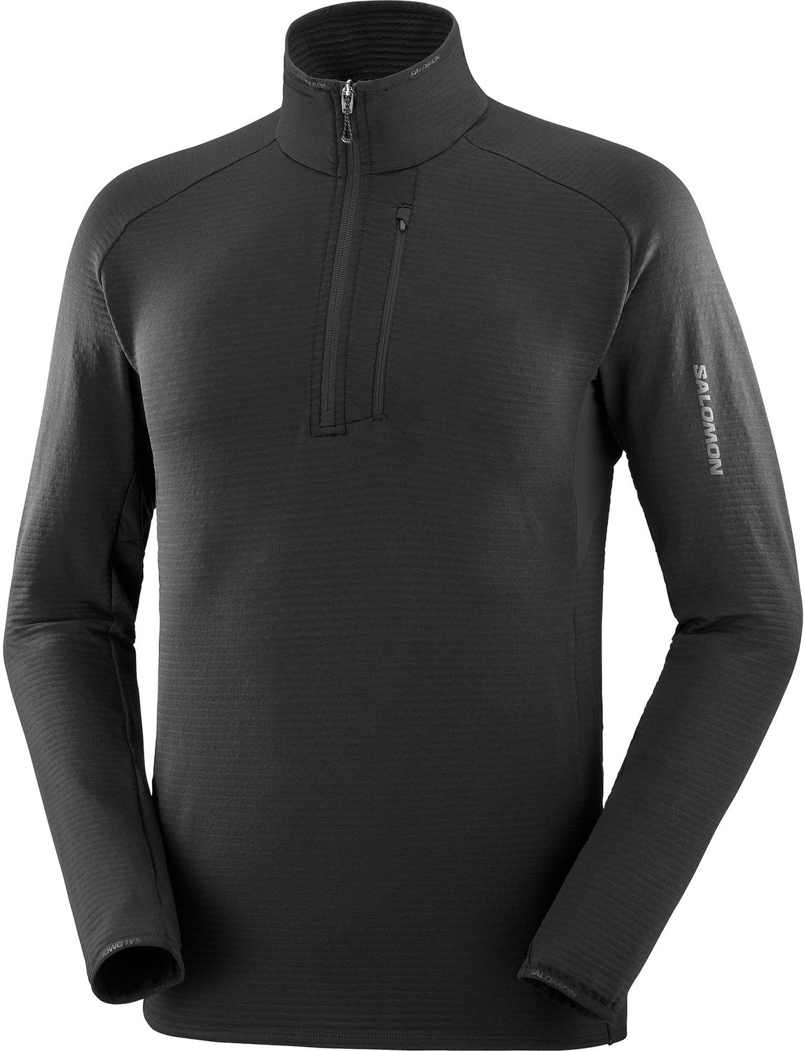 Salomon Essential Lightwarm Heren Kleding Deep Diepzwart