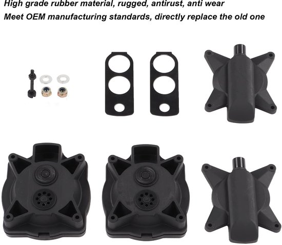 100 Membraan Kit, 100 reparatieset, complete reparatieset voor luchtpomp diafragma voor luchtpomp — afbeelding 2