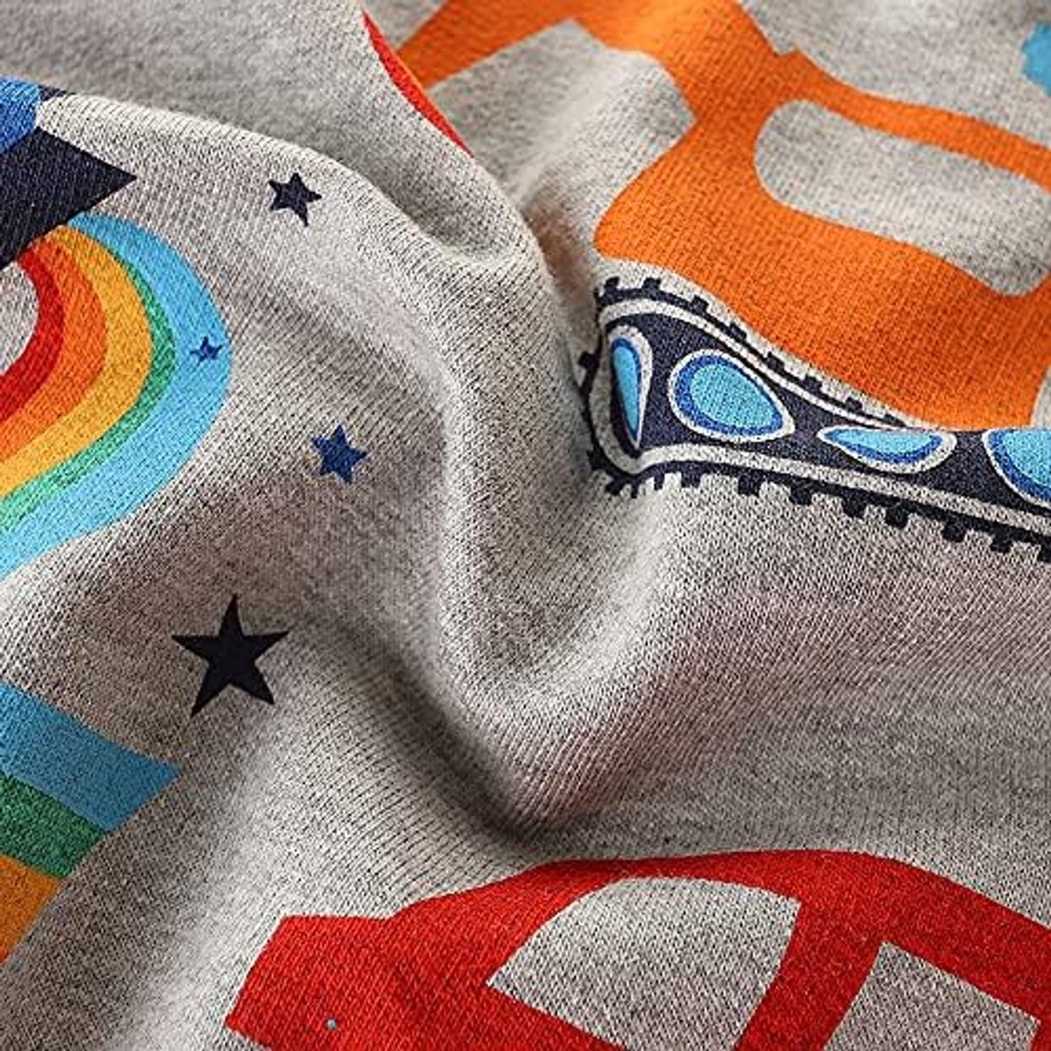Sweatshirt voor jongens van katoen, warm, lange mouwen 1-7 jaar