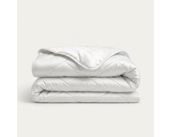 Dekbed-Discounter - Presence Zomer Dekbed 140 x 200 cm - Katoen-Satijn - Zomerdekbed - Wassen op 30 graden - Warmteklasse 4 - Wit