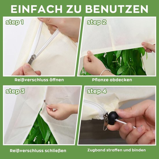 Winterbescherming voor planten, 180 x 120 cm — afbeelding 3
