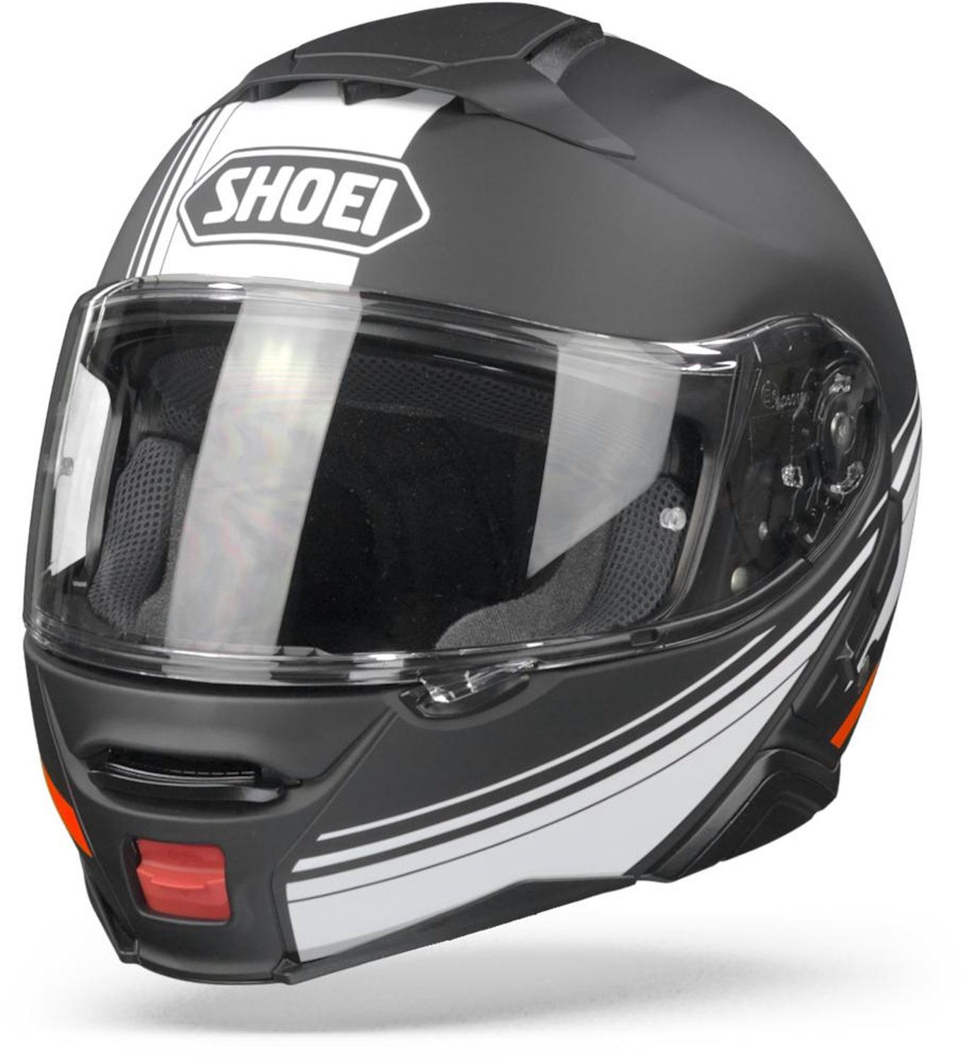 Shoei Neotec II Separator TC-5 Mat Zwart Wit Rood Systeemhelm - Helm