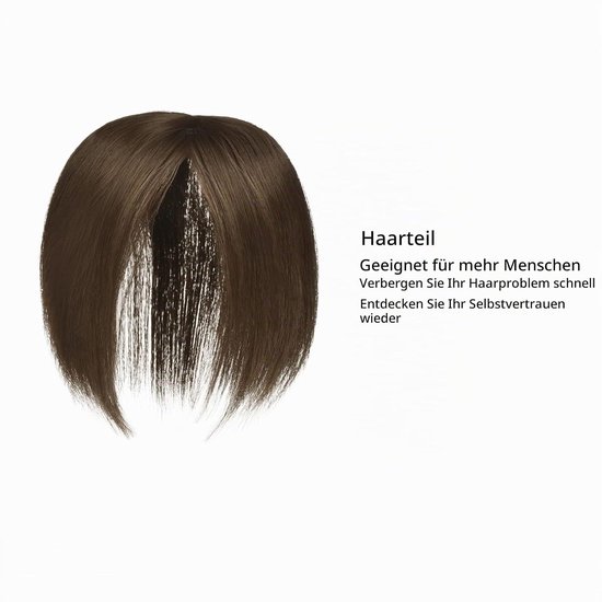 Haar topper voor vrouwen met 3 clips, glad synthetisch haarstuk voor dun haar — afbeelding 5