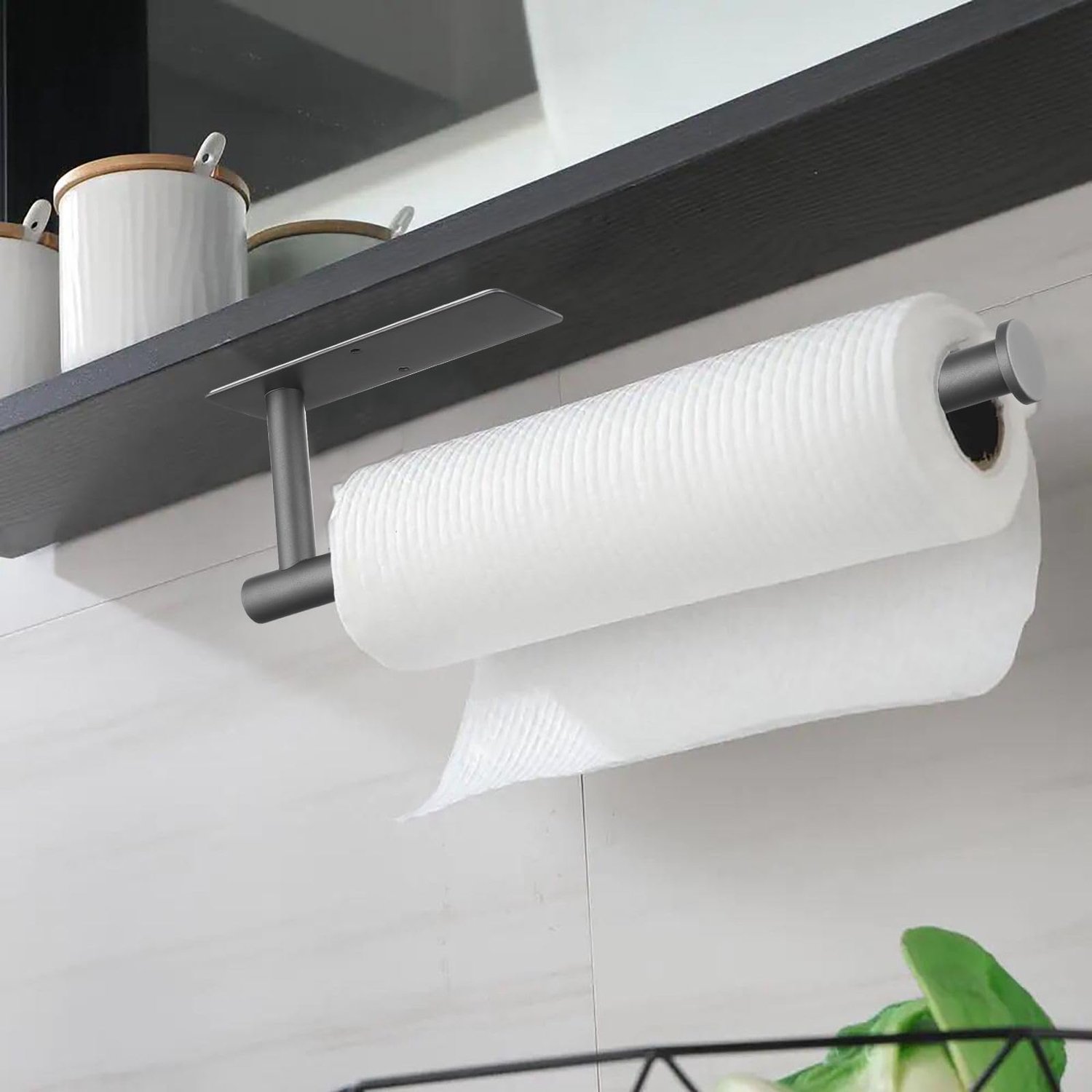 Onderbouw Paper Roll Holder van RVS voor Keuken