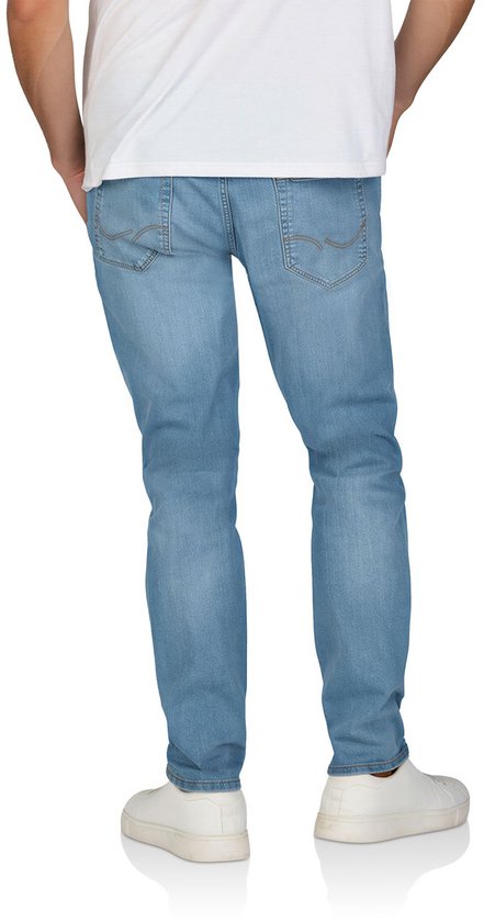 Jack & Jones Heren Jeans Broeken JJIGLENN JJICON SQ slim Fit Blauw Volwassenen Denim Jeansbroek Spijkerbroek heren