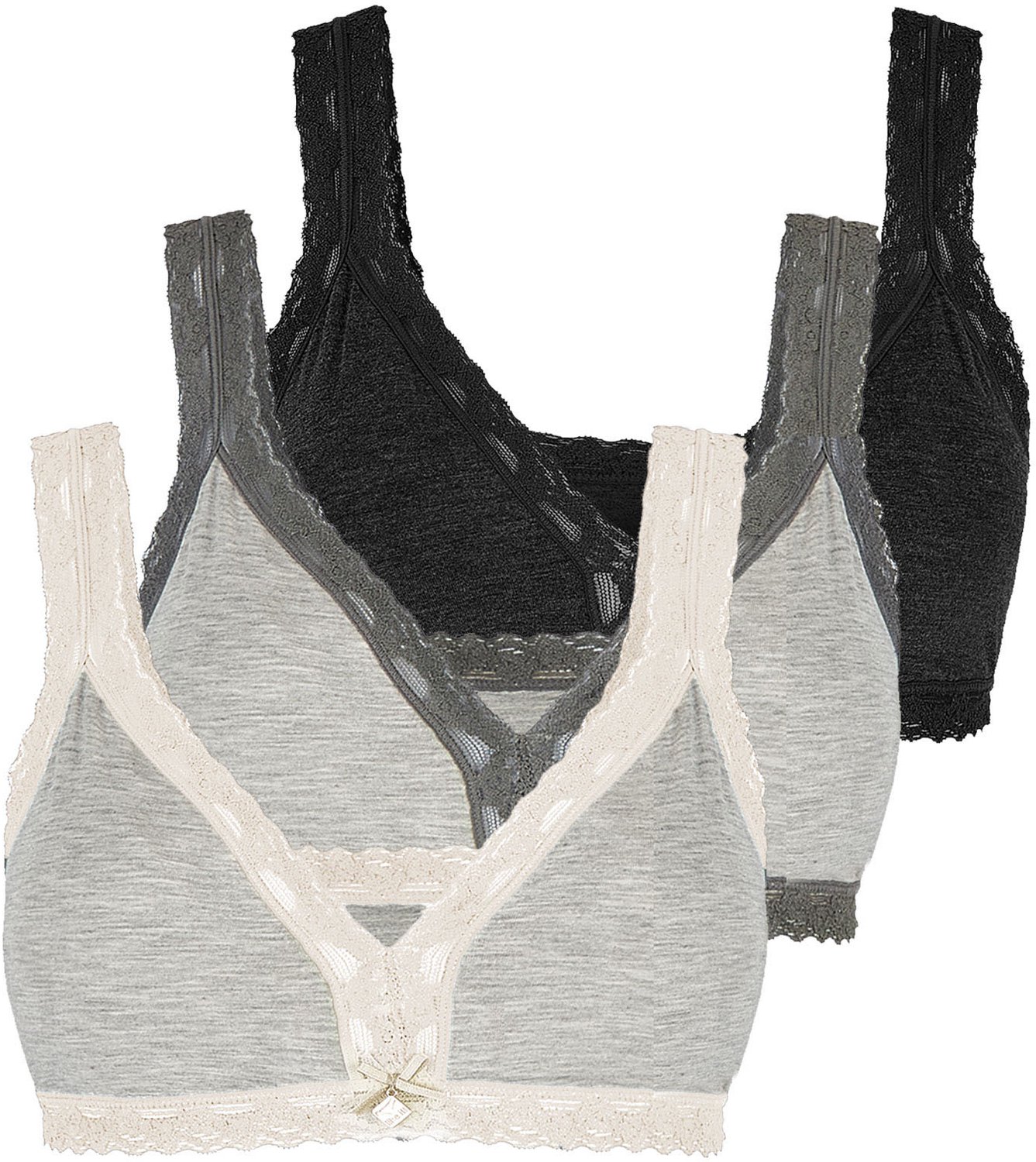 3-pack bustiers met pads Kim