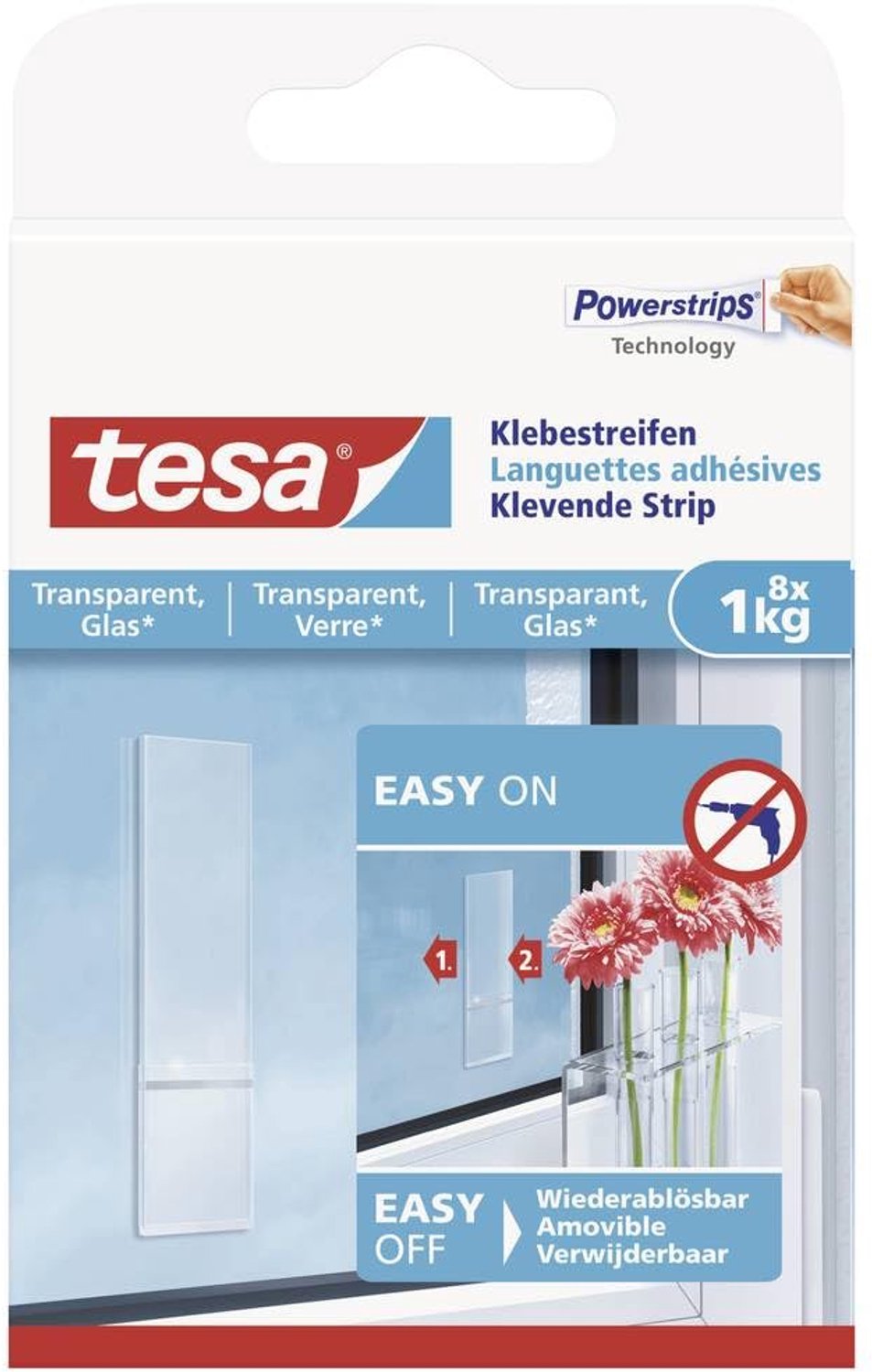 Hechtingsstrips voor Transparante & Glazen Oppervlakken - 1 kg