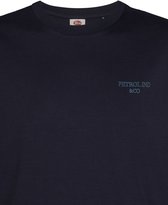 Petrol Industries - Heren Katoen T-shirt met lange mouwen miller - Blauw - Maat XL