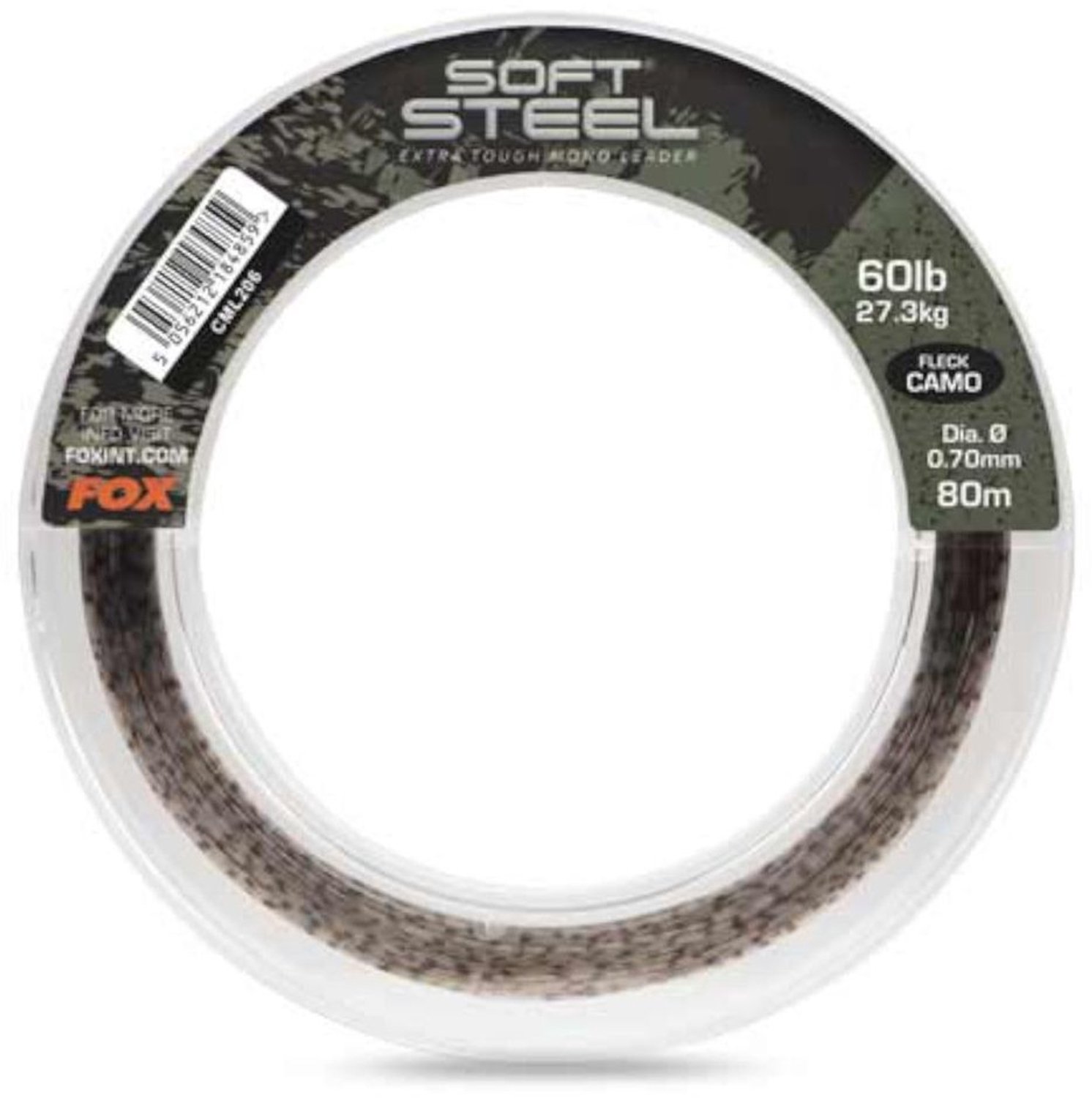 Camo Leader 60Lb - 0.7 mm - 80 m Vislijn voor Karper