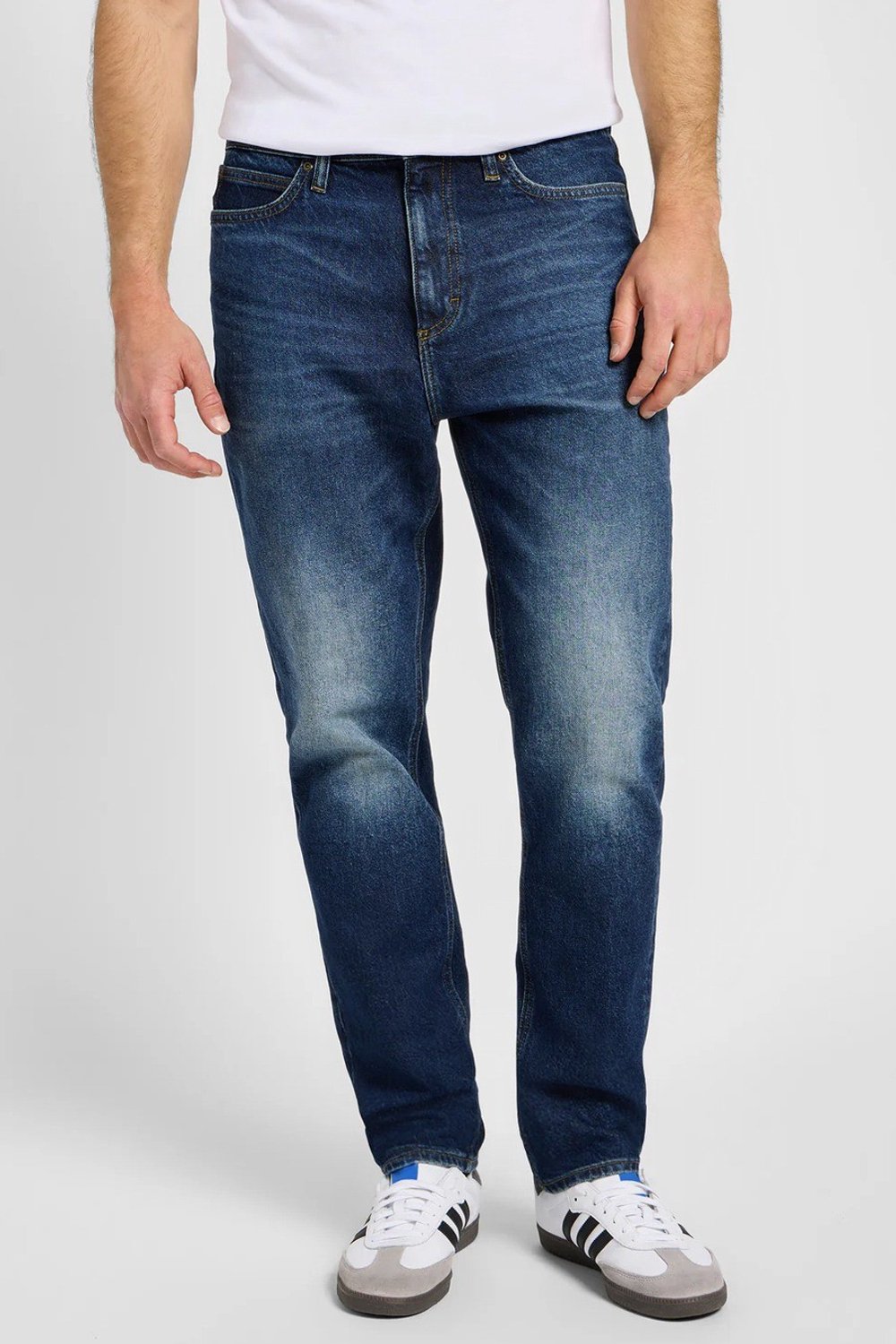 Lee Austin Midnight Regular Tapered Blauw