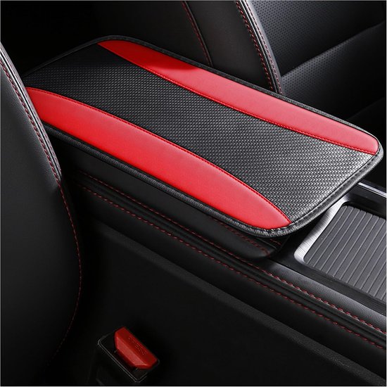 Stijlvolle hoes voor middenconsole, PU-lederen hoes voor autoarmleuning voorkomt krassen op de middenconsole, universeel autoarmsteunkussen, auto-accessoires interieur voor auto, SUV,