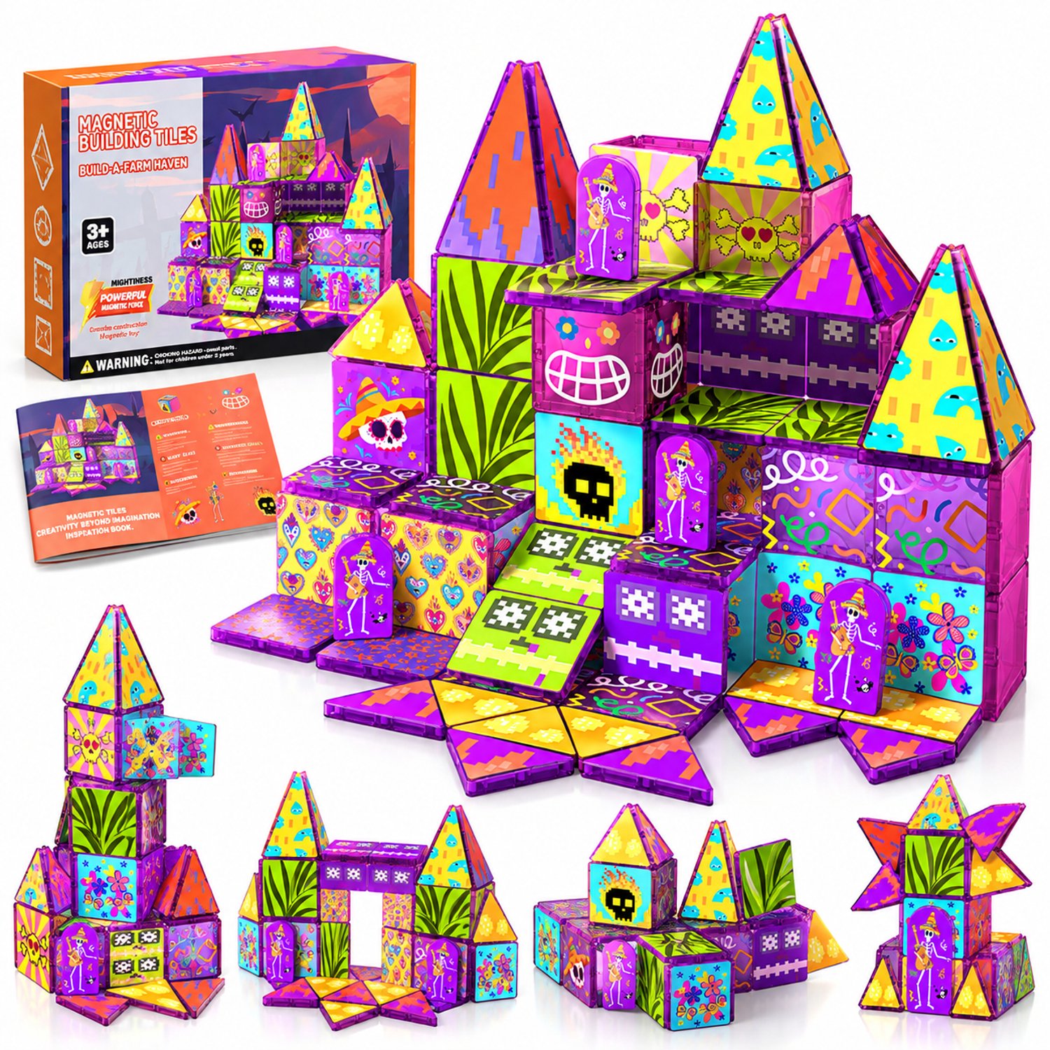 Magnetische Bouwstenen Set 889 Stuks - Boerderij Thema - voor Kinderen