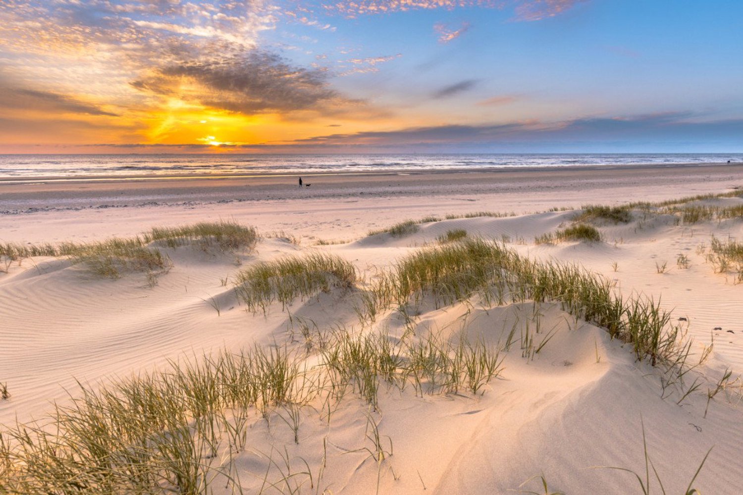 Vgdesign Zachte duinen zonsondergang 130x70 cm tuinposter banner VGDesign onbekend