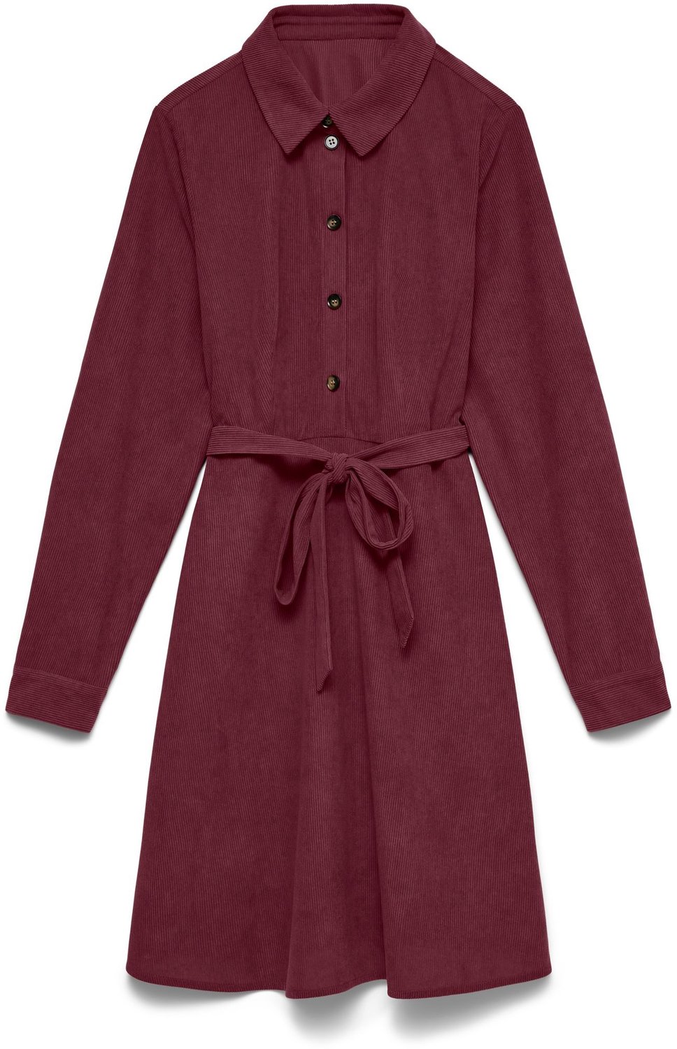Vero Moda Curve Blousejurk VMCSANDY Korte jurk Windsor Wine 1