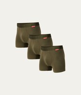 Undiemeister Boxershorts Heren - 3-Pack - Naadloos Ondergoed - Onderbroeken - Tencel - Highland Moss (Olijfgroen) - Maat 3XL