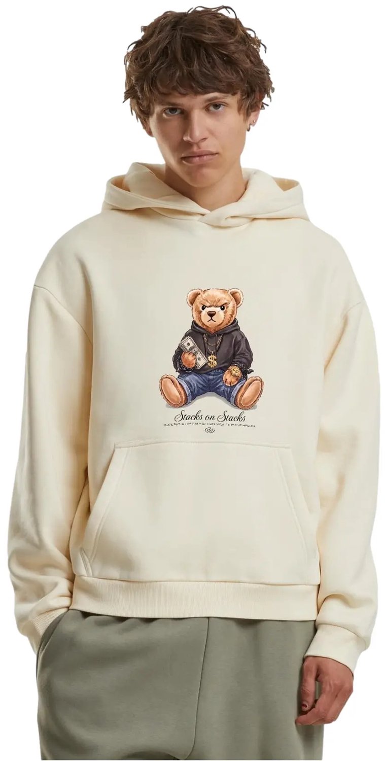Hoodie Mister Tee Stacks On Stacks Bear Whitesand