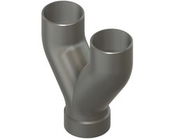 Blast Gate Systeem 2er 3er vele varianten magnetische sluiting stofzuiger duwstang verdeler accessoires systeem DN50 aanbieding (dubbele verdeler)