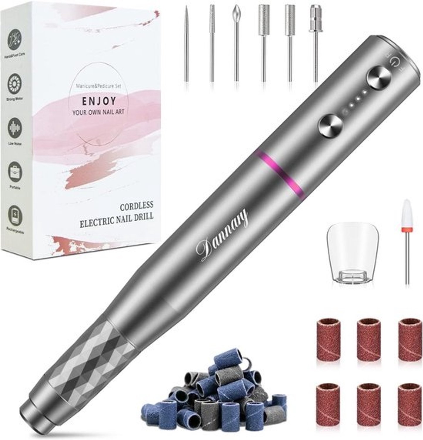 Professionele draadloze nagelboormachine – Manicure en pedicure – Instelbare snelheid en lage trilling