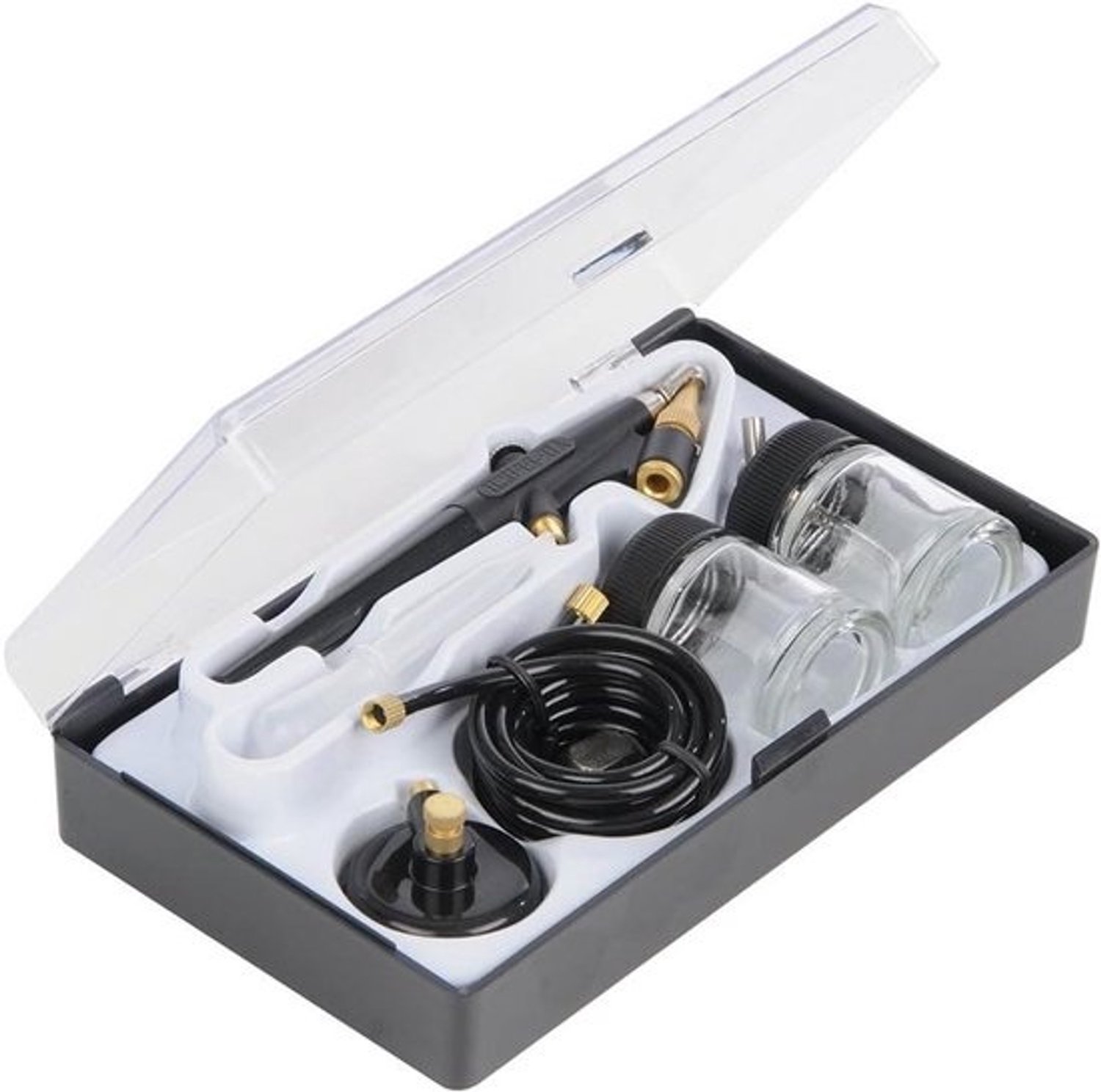 Airbrush hobbykit - Verfspuitset - Voor schilderen bij modelbouw - Variabel patroon - 6-delig - Niet van toepassing