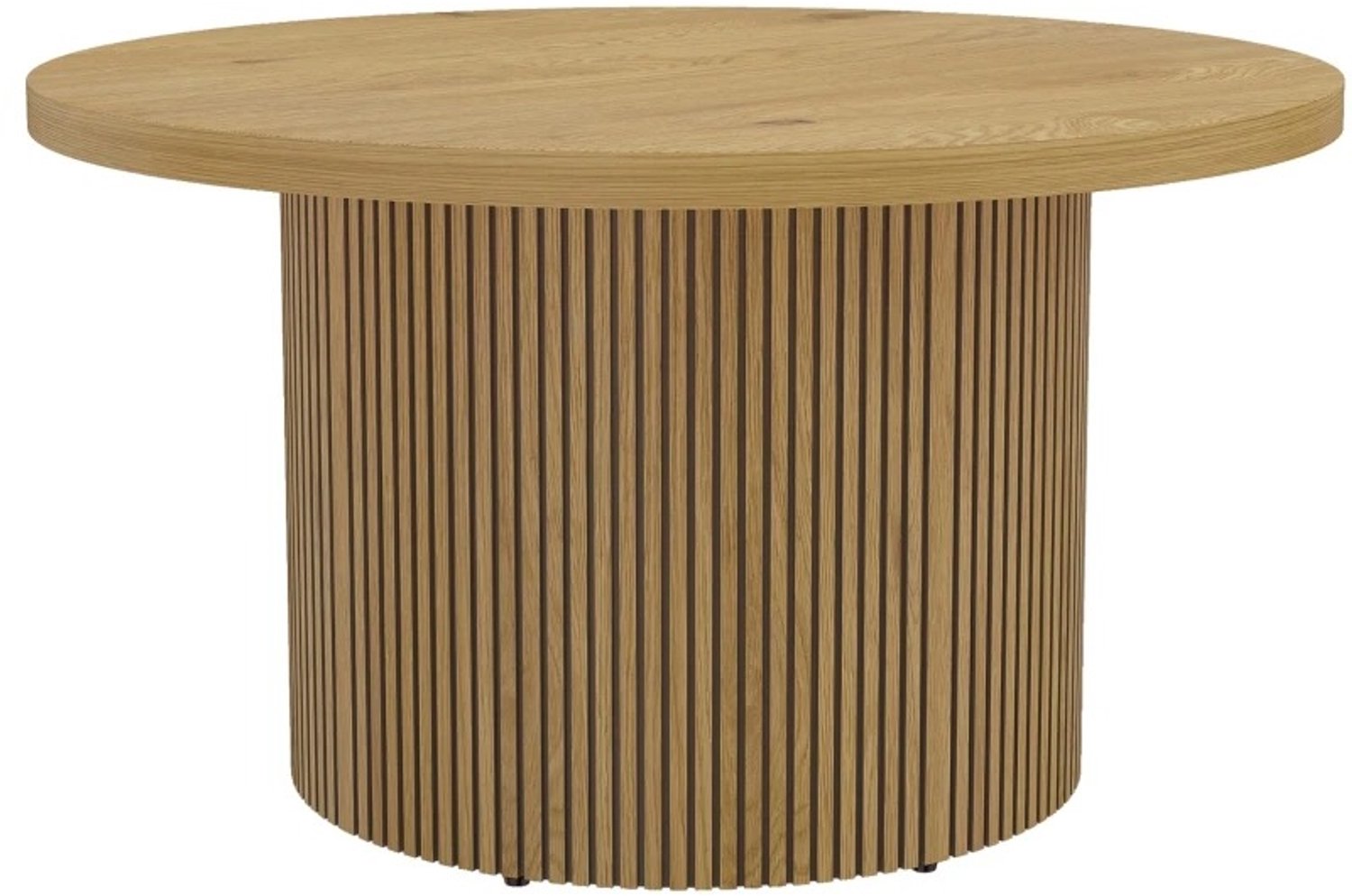 Emvae Salontafel - Bijzettafel - Ronde salontafel - Tafel - Koffietafel - Ø80 cm - Natural Houtkleur