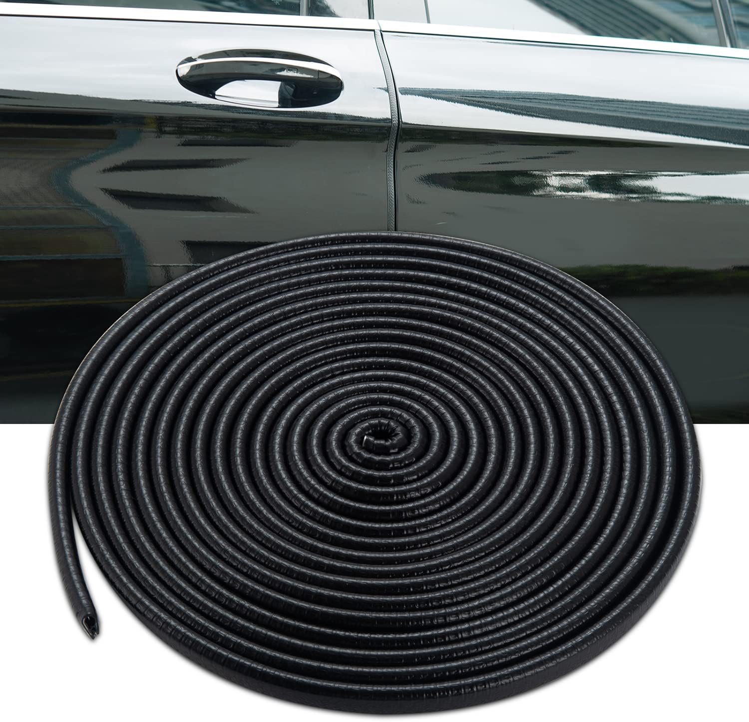 Autodeurrandbescherming 20M - U-vormig rubber - universele pasvorm - bescherming voor voertuigen - m-winkel