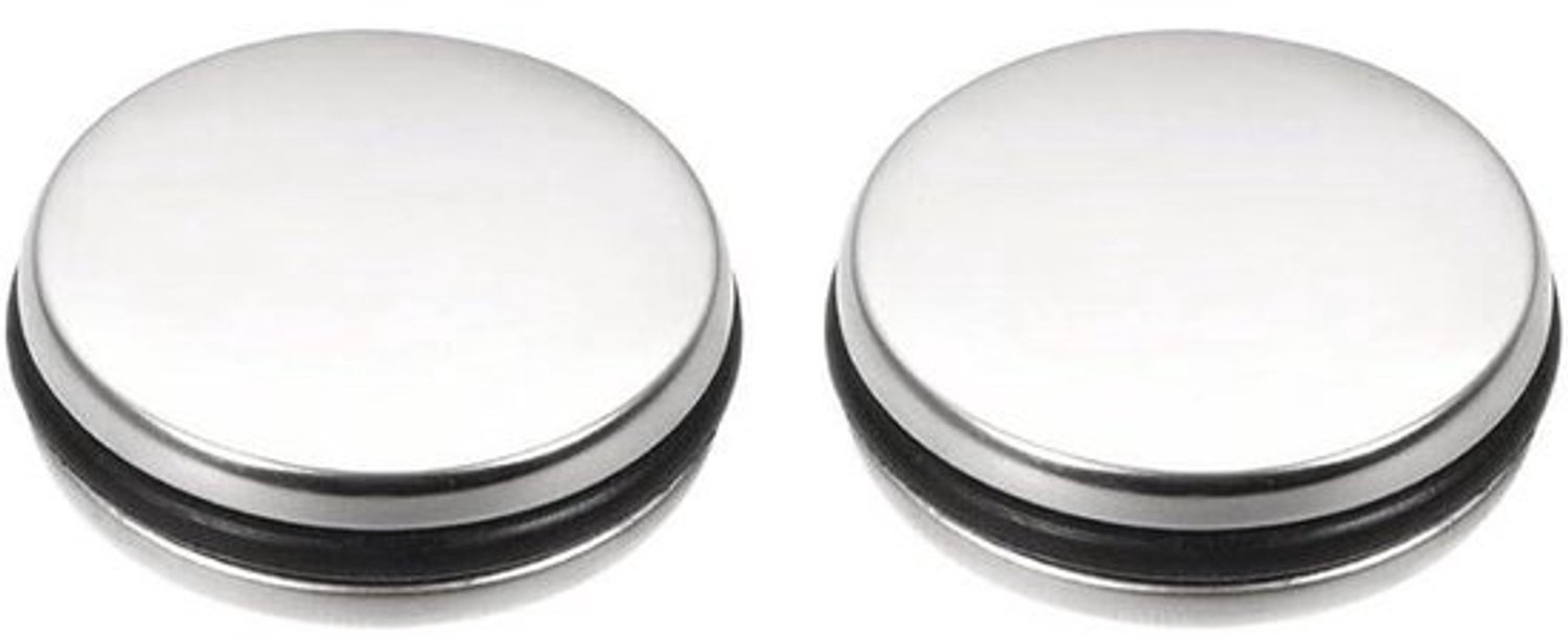 Afvoerstopper - Klik-klakplug - Reparatie van badkamerafvoer - Roestvrij staal - 35mm - Zilver