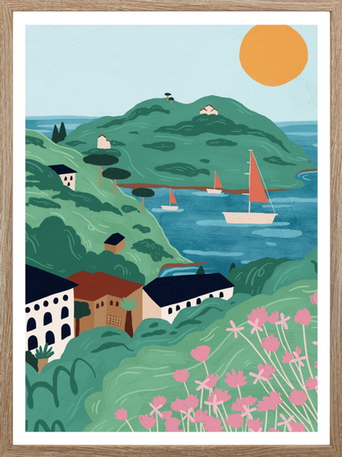 Poster in frame holiday 45x60cm