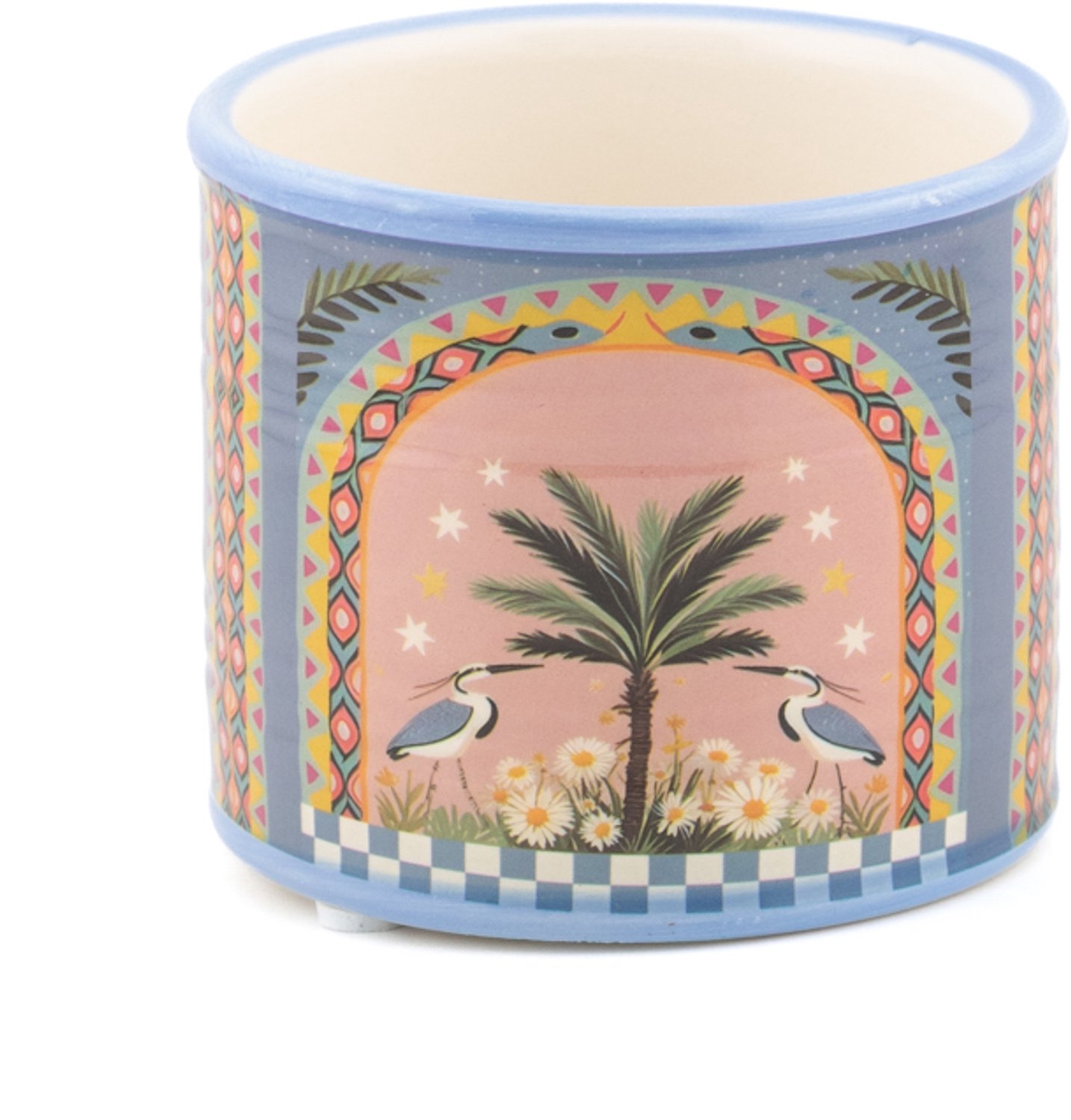 Aardewerk bakje Palm bird
