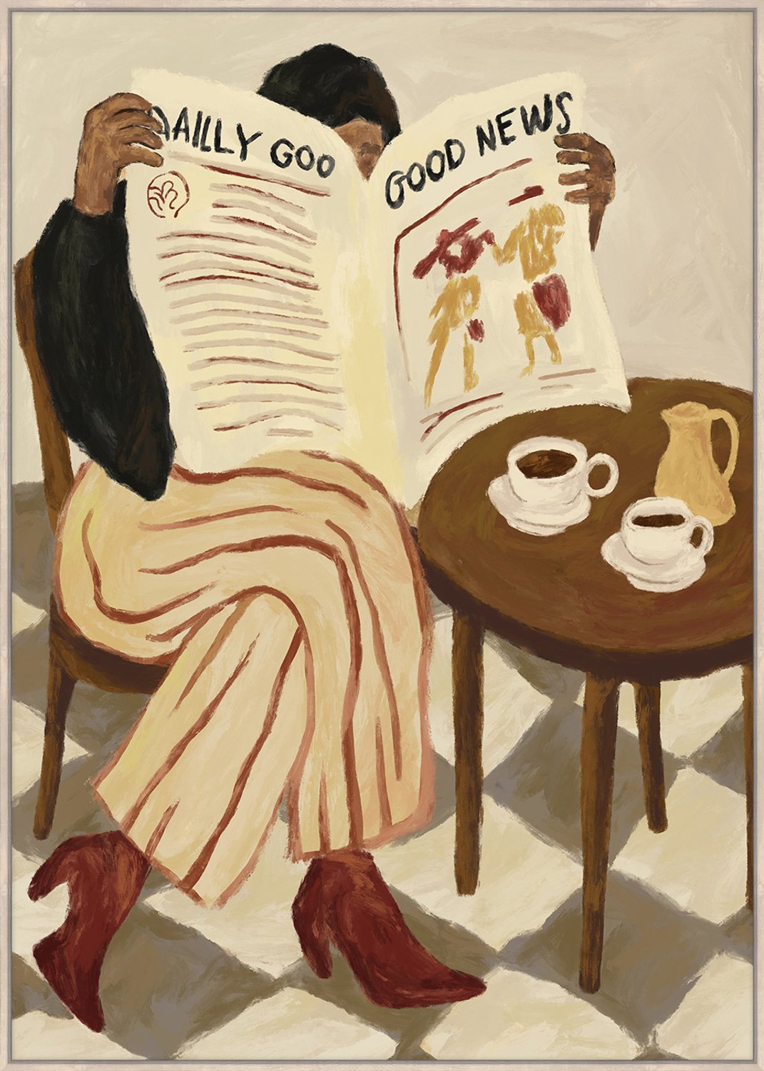 Schilderij 60x80cm Bistro